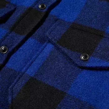 Vetements Фланелевая куртка-рубашка, синий