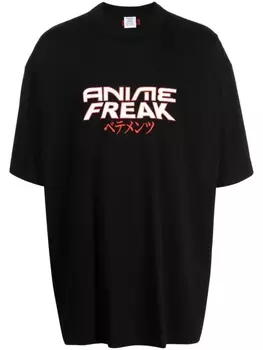 VETEMENTS футболка Anime Freak, черный