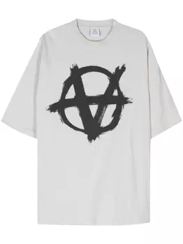 VETEMENTS футболка Double Anarchy, серый