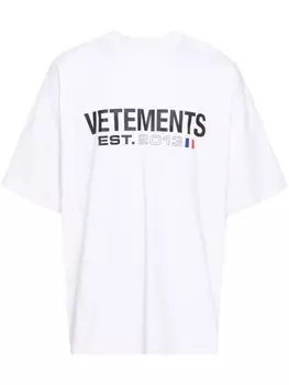 VETEMENTS футболка с логотипом, белый