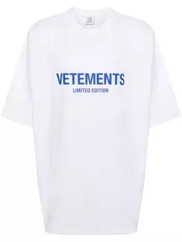 VETEMENTS футболка с логотипом, белый