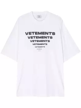 VETEMENTS футболка с логотипом, белый