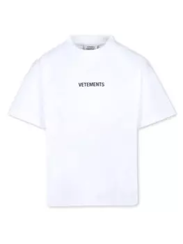 VETEMENTS футболка с логотипом, белый