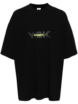VETEMENTS футболка с логотипом, черный