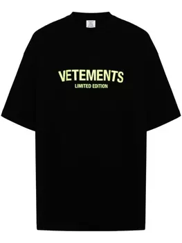 VETEMENTS футболка с логотипом, черный