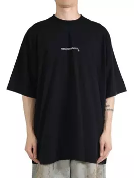 VETEMENTS футболка с логотипом, черный