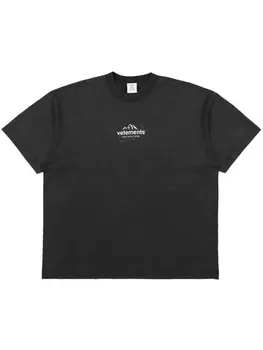 VETEMENTS футболка Spring Water Logo, черный
