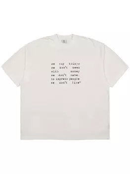 VETEMENTS футболка We Buy Things, белый