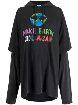 VETEMENTS худи Cool Earth, серый