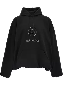 VETEMENTS худи No Posts' с графичным принтом, черный