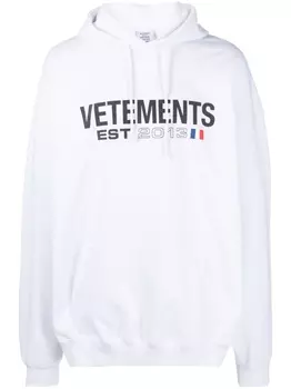 VETEMENTS худи с логотипом, белый