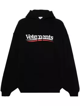 VETEMENTS худи с логотипом, черный