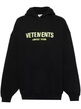 VETEMENTS худи с логотипом, черный
