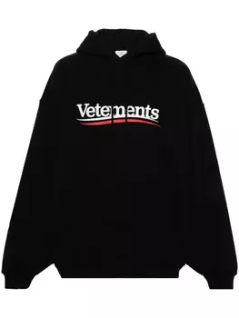 VETEMENTS худи с логотипом, черный