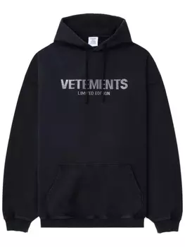 VETEMENTS худи с логотипом, черный