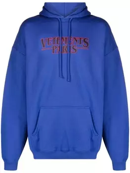 VETEMENTS худи с логотипом, синий