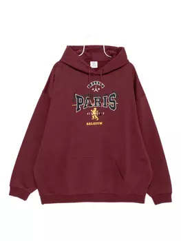 VETEMENTS худи с вышивкой, красный