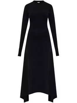 VETEMENTS макси-платье с вышитым логотипом, черный