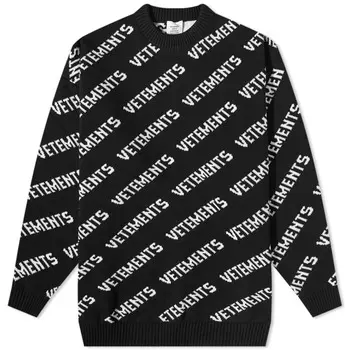 Vetements Monogram Круглый трикотаж