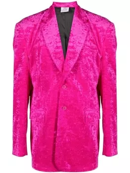 VETEMENTS однобортный блейзер, розовый