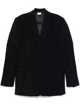 VETEMENTS пиджак с вышитым логотипом, черный