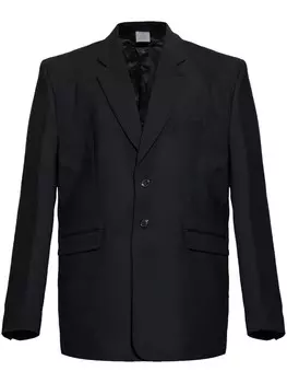 VETEMENTS пиджак с вышивкой, черный