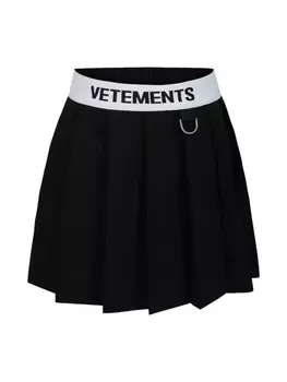 VETEMENTS плиссированная юбка, черный
