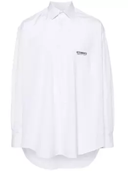 VETEMENTS рубашка в полоску, белый