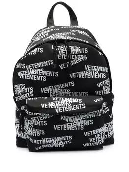 VETEMENTS рюкзак с логотипом, черный