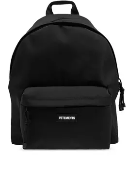 VETEMENTS рюкзак с логотипом, черный