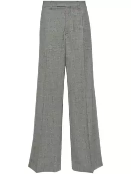 VETEMENTS широкие брюки в клетку Prince of Wales, черный