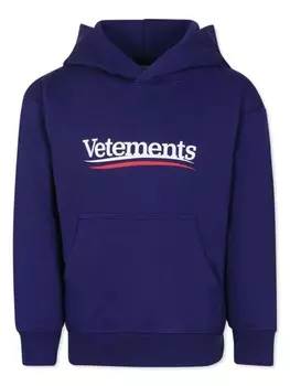 VETEMENTS толстовка с логотипом, синий