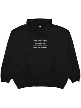 VETEMENTS толстовка с принтом, черный