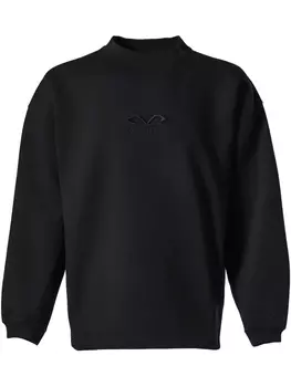 VETEMENTS толстовка с вышитым логотипом, черный