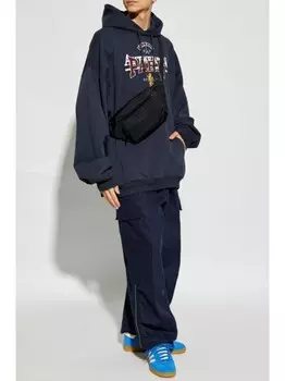 VETEMENTS толстовка с вышитым логотипом, синий