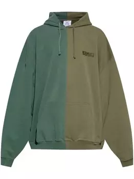VETEMENTS толстовка с вышитым логотипом, зеленый
