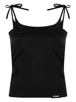 VETEMENTS топ с вырезами, черный