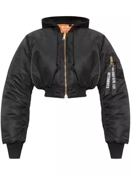 VETEMENTS укороченная куртка-бомбер, черный
