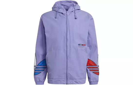 Ветровка Adicolor Фиолетовая Adidas Originals, светло-фиолетовый