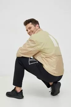 Ветровка adidas, бежевый