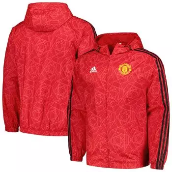 Ветровка adidas Manchester United, красный