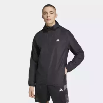 Ветровка adidas Performance "GYM+ 3S WND FZ", черный