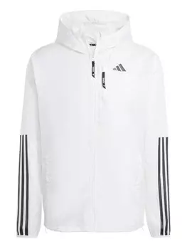 Ветровка Adidas Performance Own The Run 3-Stripes Jacket, белый