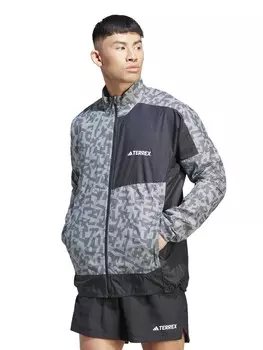 Ветровка Adidas Performance Terrex Trail Running, серый
