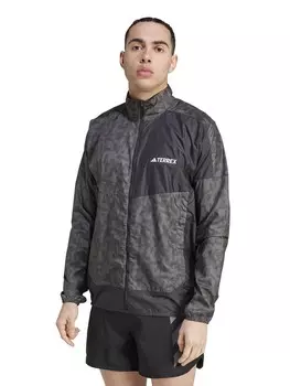 Ветровка Adidas Performance Terrex Trail Running Windbreaker, серый