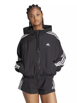 Ветровка Adidas Sportswear Essentials 3-Stripes Woven Windbreaker, черный