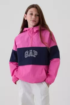 Ветровка анорак из переработанного материала (4 13 лет) Gap, розовый