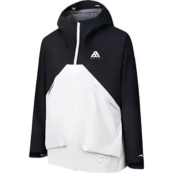 Ветровка Anta Variety Training Collection, унисекс, базовая, черная/ванильная, экрю