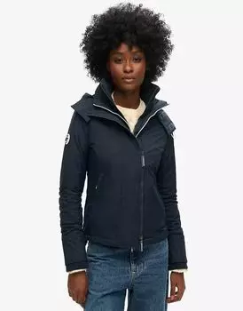 Ветровка Arctic SD-Windcheater Superdry Pop с капюшоном и застежкой-молнией в цвете Eclipse Navy/Ecru