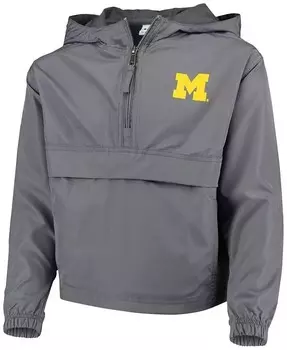 Ветровка Big Boys Graphite Michigan Wolverines Pack and Go Champion, серый
